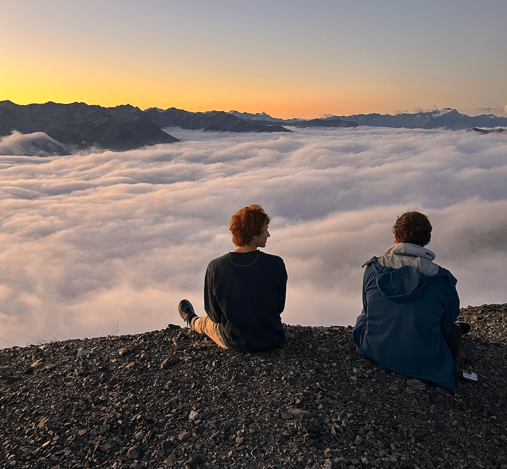 Sitting above the clouds